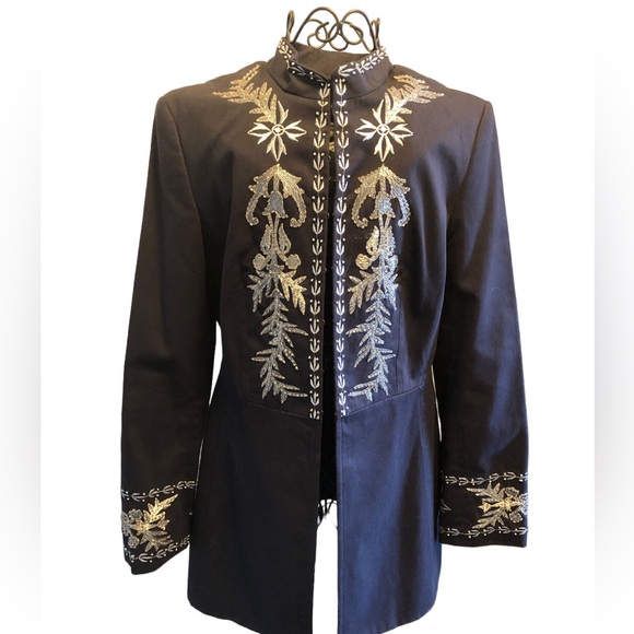 Exquisite |  100% Cotton Embellished Lined Skirt | Platinum “Soleil” series - Picture 10 of 11